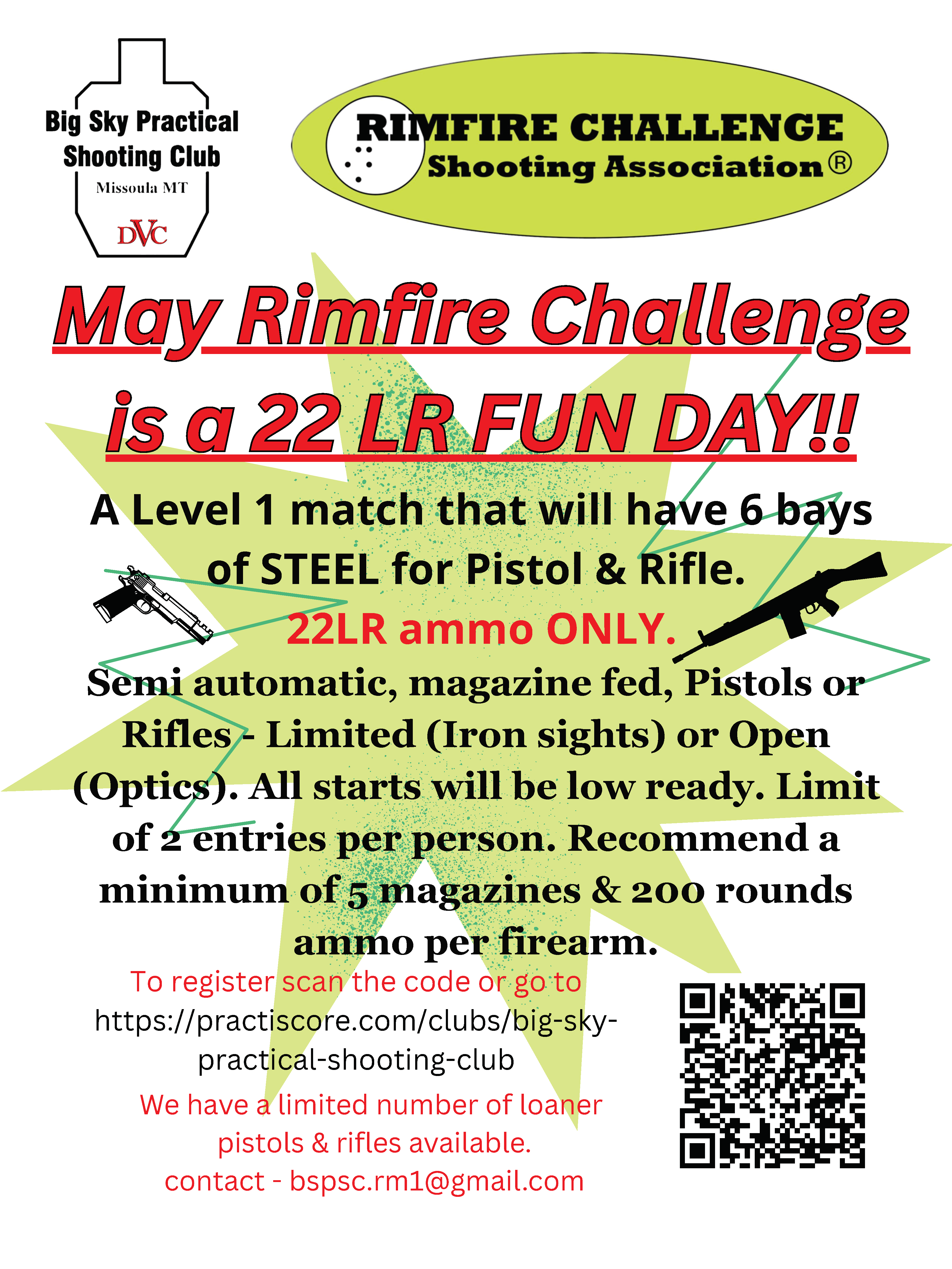 BSPSC 2026 May Rimfire Challenge